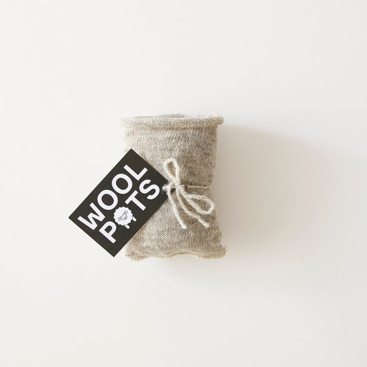 Pack of 10 biodegradable wool plant pots for seeds and seedlings